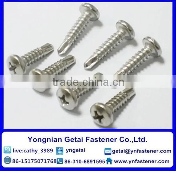 Self-drilling and Tapping Screws With Collar ,Hexagon Flange Head , HDG /Galvanized With Black /yellow Zinc Plated/blue White photo-4