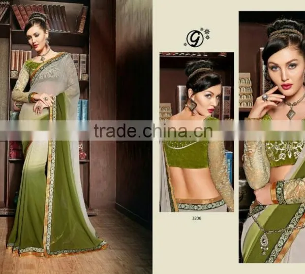 Shaded Designer Sarees For Women photo-6