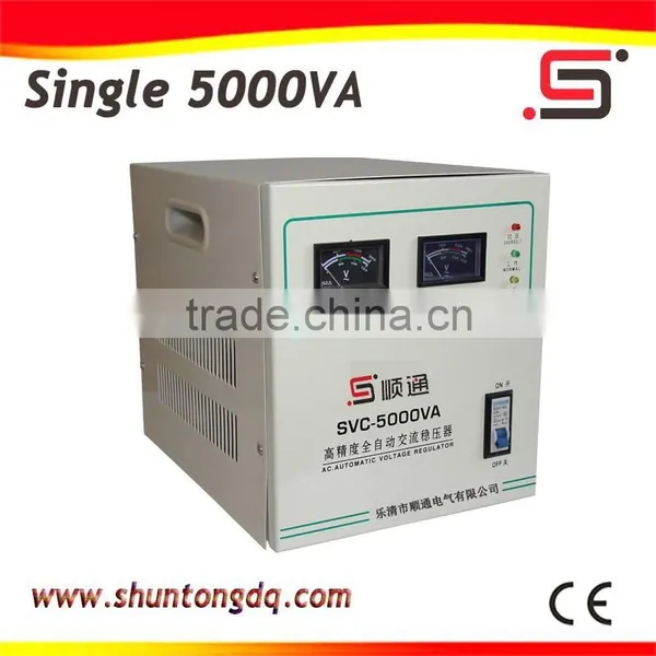 220v 5000 Watts Single Phase Automatic Electrical Generator Servo Voltage Stabilizer photo-2