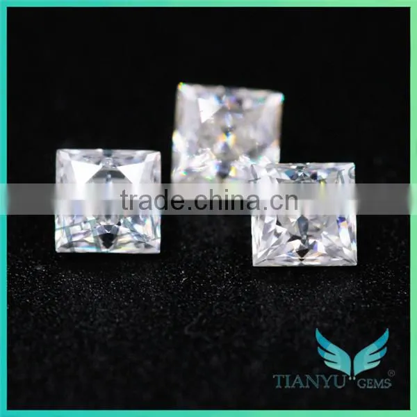 Cheap Moissanite D E F Color Eye Clean Vvs Moissanite Princess Cut Loose Diamonds photo-2