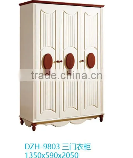 White Wooden Wardrobe for Mediterranean Style Bedroom Furniture Design photo-2