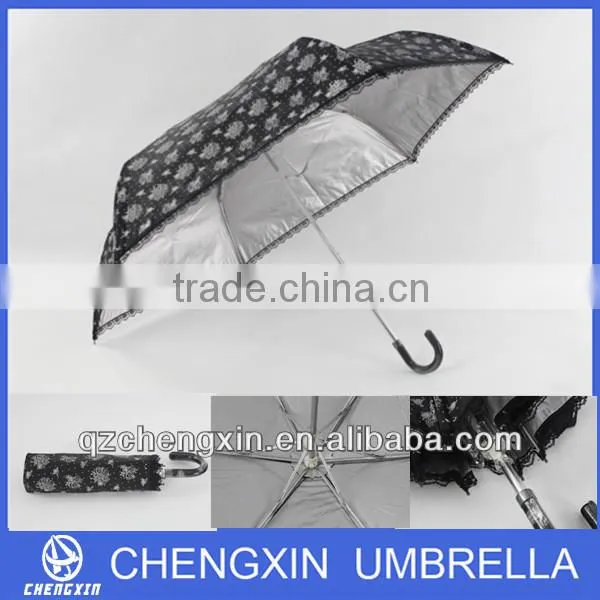 Flower Printed UV Cut Parasol Umbrella