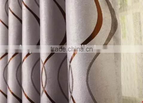 100% Poly Sun-shading Jacquard Blackout Fabric Flame Retardant Blackout Fabric for Living Room photo-4