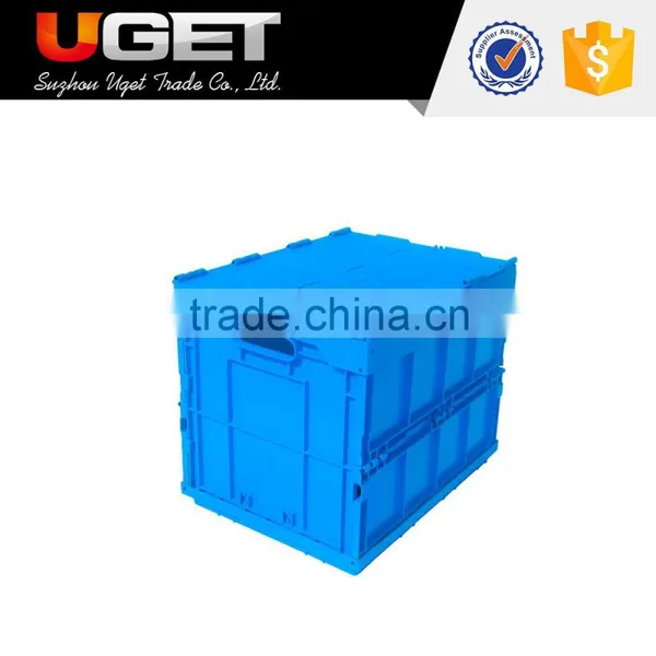 Made in China Stackable Injection Plastic Moving Crate With Lid for Sale photo-3