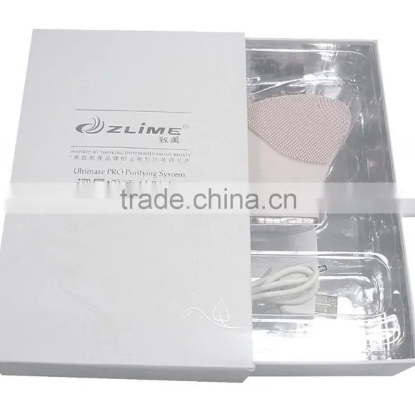 Build-in Li-ion Battery Rechargeable Silicone Facial Cleansing Vibration Brush photo-3