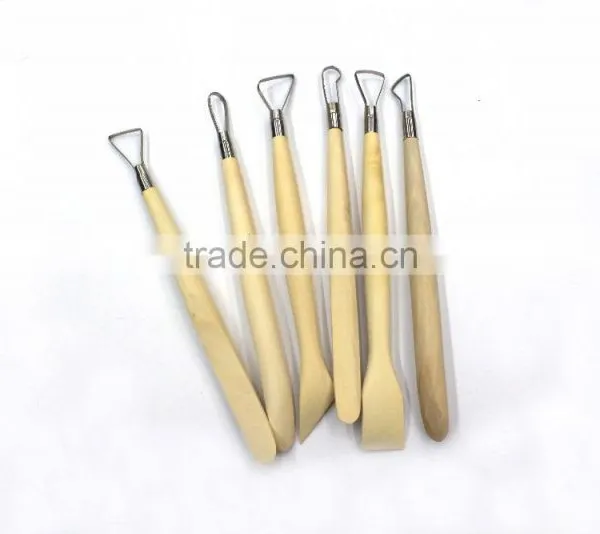 6pcs Hand Clay Pottery Tools Set With Steel Ribbon Blades /sculpting Tools photo-5