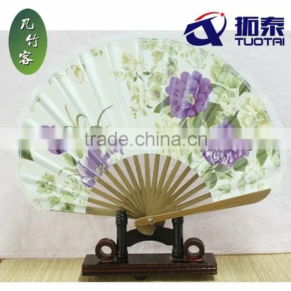 Promotional Japanese Hand Fan Shell Fan Bamboo Fan Customized