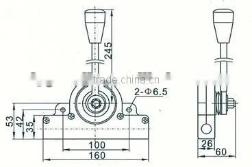 GJ1101 Dumper Control Lever With Push-pull Cable photo-3