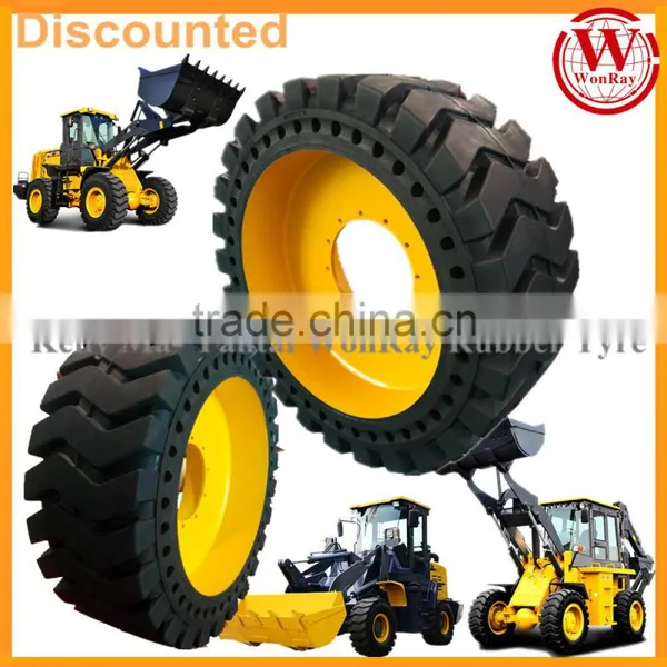 23.5 25 23.5r25 23.5-25 solid tires for mini loader backhoe front skid steer wheel loaders