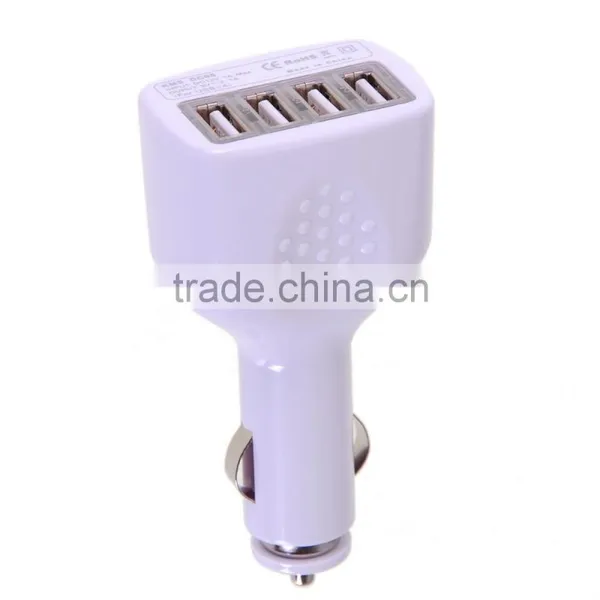 New Design DC 5V 2.1V 4 Port USB Car Charger Power Adapter for Tablet IPad IPhone IPod photo-2