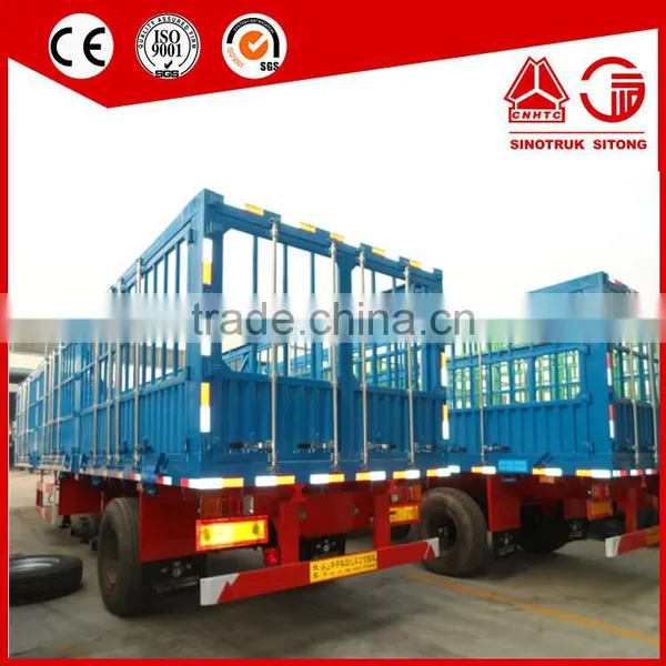 Livestock Animals Transport Cattle Trailer/Steel Cage Side Bar Fencing Bulk Cargo Semi Trailer photo-2