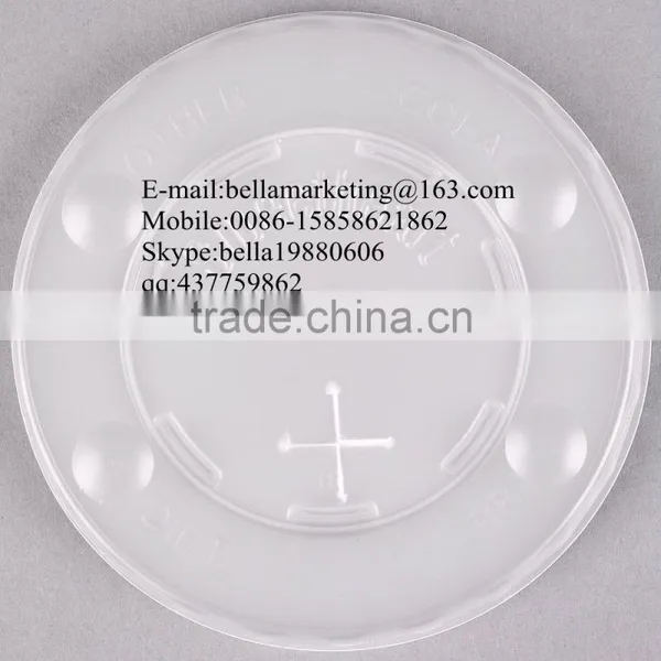 High Transparent Flat Plastic Lid With Straw Slot and Identification Buttons Wholesale Competitive Price photo-3