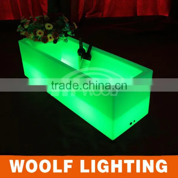 Hot Sells Tropical Design Plastic Stylish LED Bar Ice Bucket photo-2