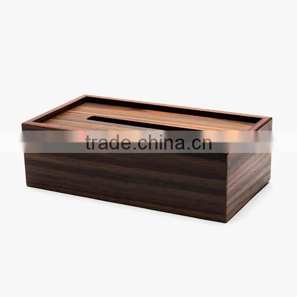 100% Solid Wood Original Napkin Packaging Box, Retro Art Paper Towels Storage Box photo-4
