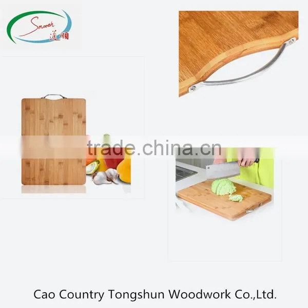Hot Selling Round Bamboo Chopping Board With Handle photo-2