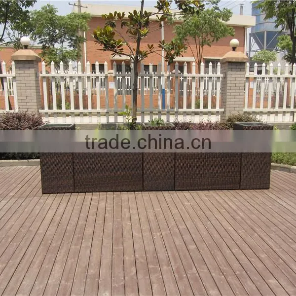 Outdoor 5 Pics Rattan Flowerpot Sets Garden Supplies photo-3