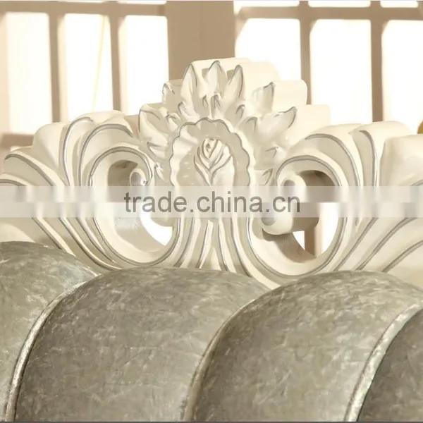 M007 French Upholstery Fabric Wooden Sofa Set Furniture Chesterfield Sofa photo-3
