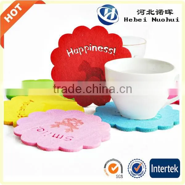 Polyester Felt Wine Cup Slipper,Felt Cup Mat,Felt Coaster photo-3