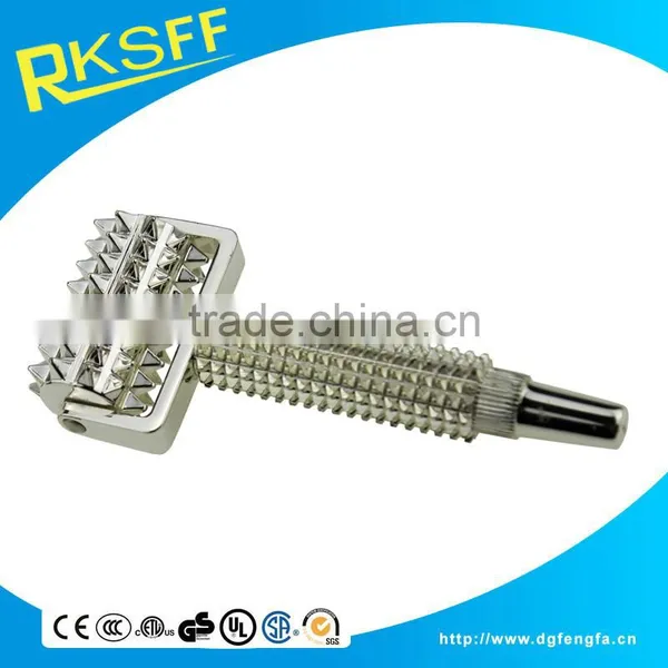 Zinc Alloy Handheld Head Massage Roller With Silver Plated photo-6