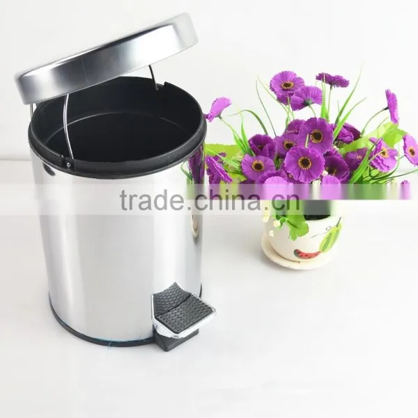 5L Hot Sale Hotel Stainless Steel Garbage Can/dustbin /waste Bin photo-2