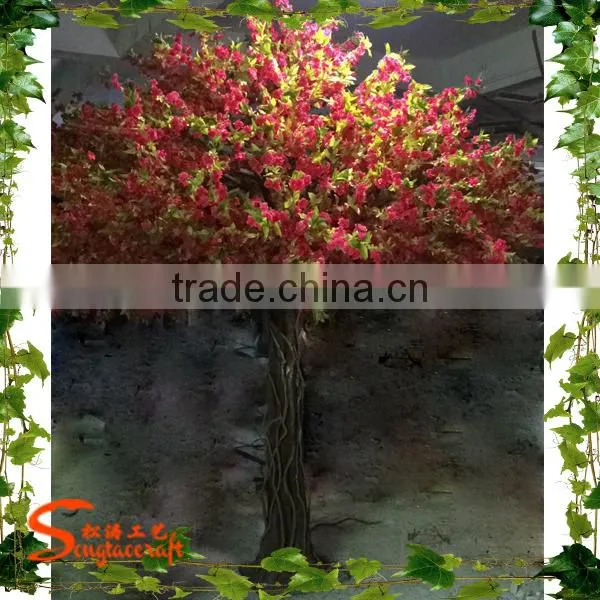 Silk Ornament Cherry Tree Artificial Fake Trees Cherry Blossoms Artificial Decorative Tree Christmas Tree and Plants photo-6