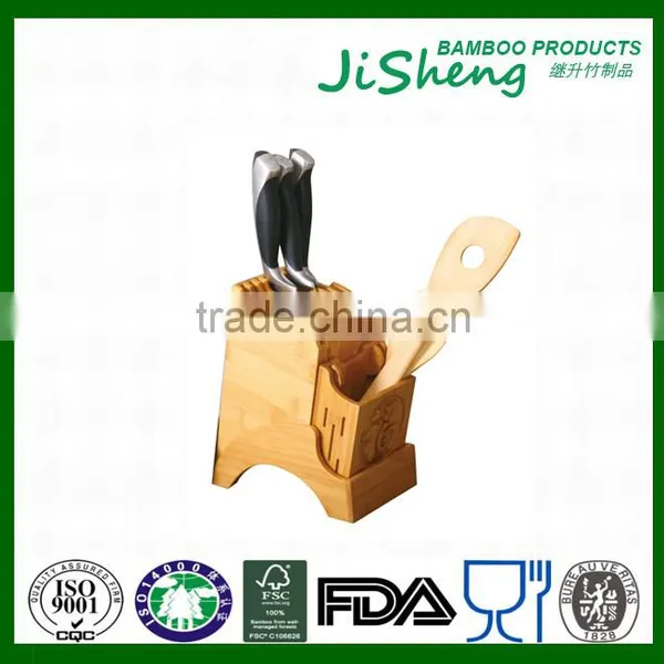 New Design Eco-friendly Bamboo Knife Block photo-2