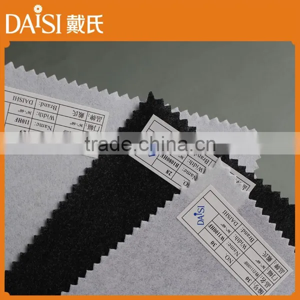 Fusing 100% polyester interlining for garment
