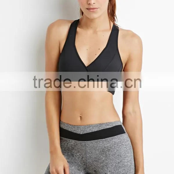 High Quality Women Fashion Gym Active Heathered Yoga Shorts Pants Wholesale Custom Manufacturer Clothing Shorts photo-5
