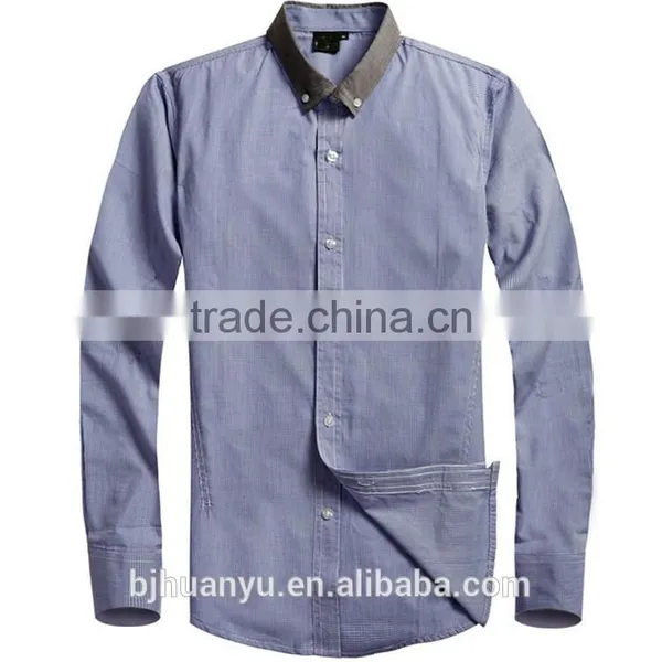 Men Handsome White Business Pontied T/C Dress Shirt 2015 photo-4