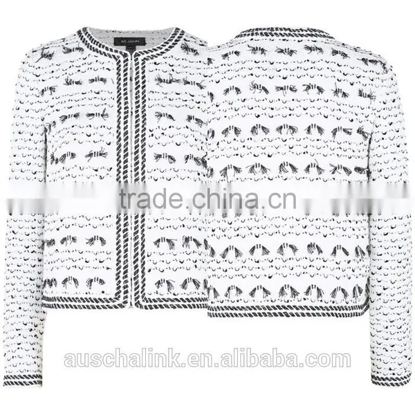 Factory Price New Fashion Elegant Ladies Knitted Jacket photo-4