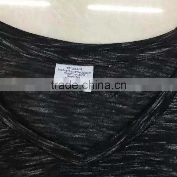 Clearance Sale Women Slub Cotton Casual T-shirt photo-5