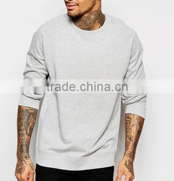 Customize Polyester/ Cotton Men Crewneck Sweatshirt photo-2