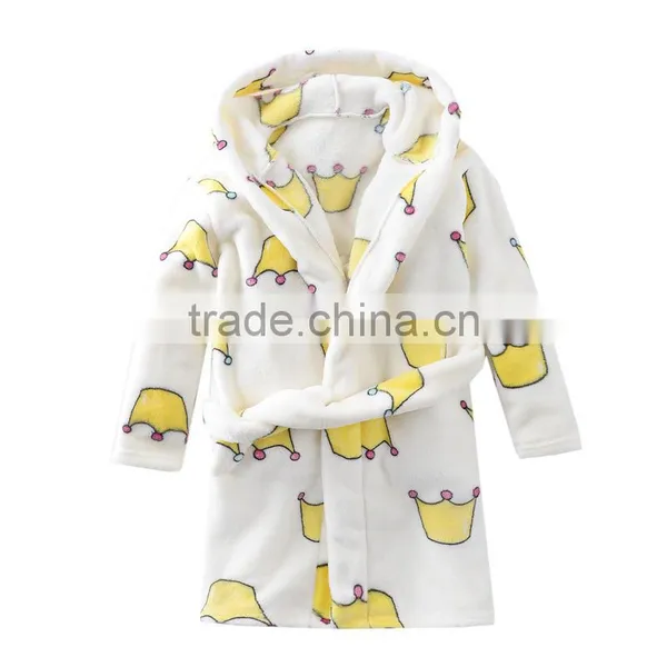 S65418A Cotton Worsted Flannel Children's Bathrobes photo-4