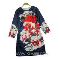 Women Designer Dress Printed Floral Dress photo-2