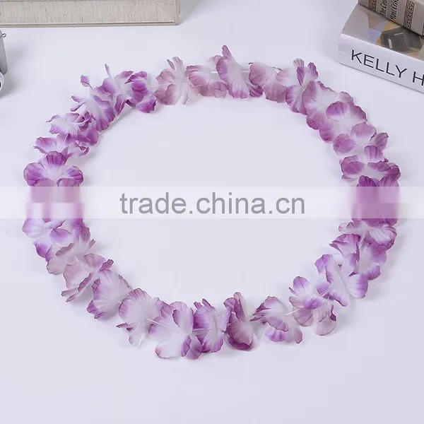 Hot Sale Hawaii Flower Necklaces Hula Lei Garland For Party Dance photo-2