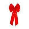 Red and Burgundy Holiday Glitter Velvet Bow Assortment 12\