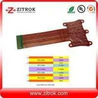 Rigid-flex 4Layer PCB With Green And Yellow Coverlayer