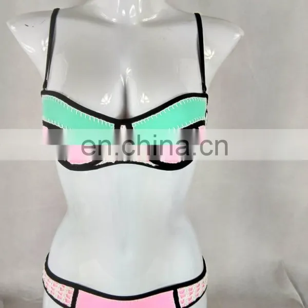 China Factory Wholesale Neoprene Bikini Swimwear photo-3