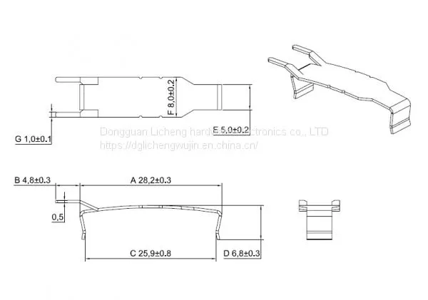 RM14 Transformer Clamp, RM14 Clamps, Stainless Steel Clips, Tin Plating Delivery Fast. photo-2