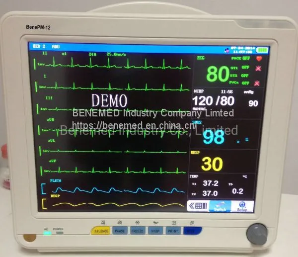 Patient Monitor With 12.1 Inch TFT Color Screen Benepm-12 photo-2