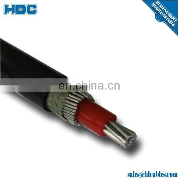 Aluminum(Aluminium Alloy-8000) ASTM B801 Concentric Cable XLPE/HDPE Insulated 2*10+10mm2 50A 600V for South America photo-2
