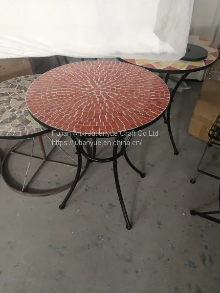 Metal Outdoor Folding Table Coffer Table Round Table photo-2