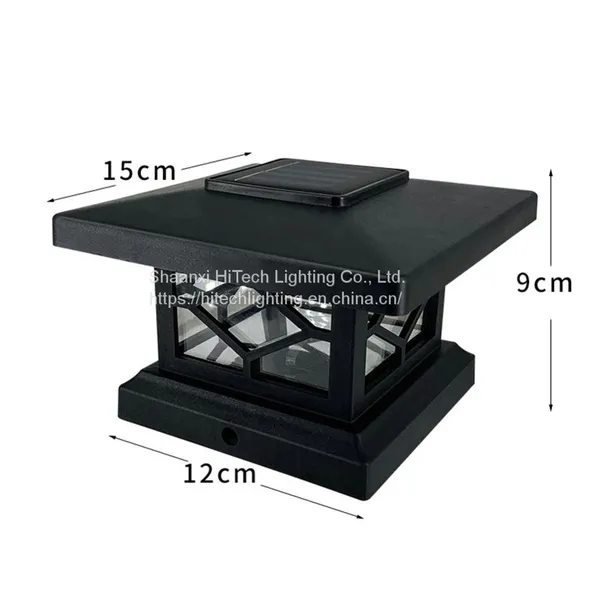 Solar Post Cap Light Waterproof Energy Saving LED Solar Fence Light Warm White Light Decoration for Garden Fence photo-2