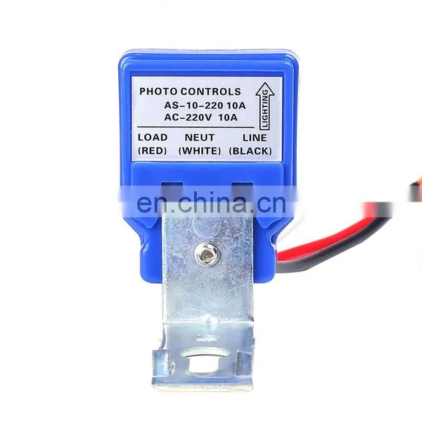 Automatic On Off Photo Switch Auto Photocell Street Light Switch DC AC 12V 24V 220V 50-60Hz 10A Photo Control Sensor Switch photo-3