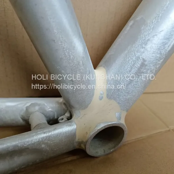 Alloy 6061 Aluminium Bicycle Frames Road Bike Frame With Smooth Welding photo-3