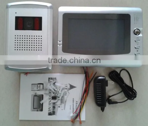 HSY-VDP3 4 Wire 7inch TFT Monitor CMOX Camera Doorbell Wired Door Phone Video Intercom Unlock photo-5
