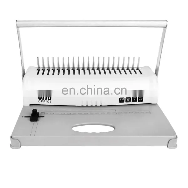 Factory Direct 450 Sheets Binder Machine Office Use A4/303mm Comb Binder 21 Holes Paper Manual Book Binding Machine photo-3