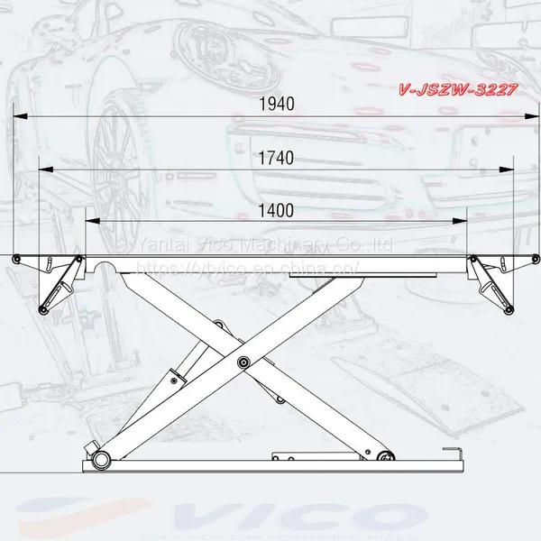 PORTABLE MID-POSITION SCISSOR LIFT # V-JSZW-3227 photo-2