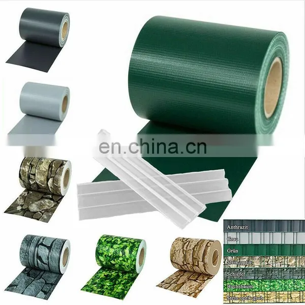 PVC Vinyl Strip Fence Roll uv Screen Fabric Panel Cover for Garden Decoration photo-2