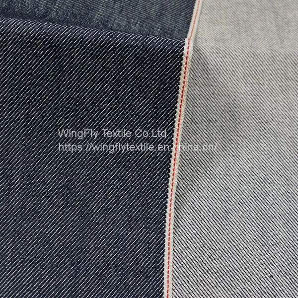 13oz 100% Cotton Slub Right Twill Mens Custom Denim Fabric W283429 photo-4